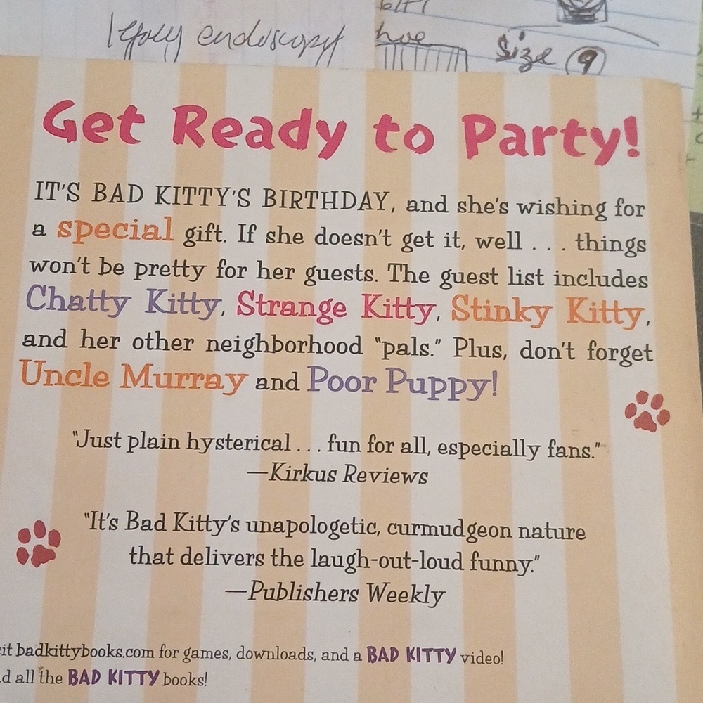 Bad Kitty Birthday Invitation Card - Picture 6 of 7